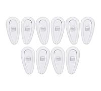 Pastillas nasales de para gafas - 5 pares de almohadillas nasales antideslizantes de silicona con cámara de aire, kit de reemplazo de rosca para mayor comodidad y seguridad, compatible