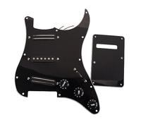 Pastillas Negras De 3 Capas Sss De Doble Riel, Golpeadores De Guitarra Precableados Cargados Para Guitarra Eléctrica De 11 Agujeros