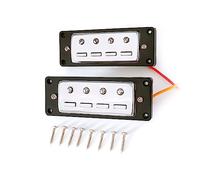Pastillas para bajo de doble bobina, 4 cuerdas, puente de bajo eléctrico, pastilla y mástil con kit de tornillos de repuesto