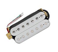Pastillas para Guitarra 7 Cuerdas De Guitarra Eléctrica Blanca Humbucker Dual Coil Pickup Coil Spliting Pickup Guitar Parts (Color : 01_Neck)