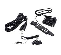 Pastillas Para Guitarra Acústica Pastilla De Guitarra Acústica Multifuncional Con Micrófono Accesorios De Instrumentos Musicales Fáciles De Tocar Para Principiantes(Silver)