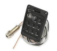 Pastillas Para Guitarra Acústica Pastilla Para Guitarra Acústica De 4 Bandas Con Afinador Preamplificador Ecualizador Sintonizador Pedal De Ritmo Con Piezoeléctrico Suave 201 ISYS VT1(B)