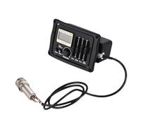 Pastillas Para Guitarra Acústica Placa Ecualizadora Para Guitarra Acústica Pantalla LCD Micrófono Incorporado Con Calibración Accesorios De Madera Para Guitarra
