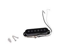 Pastillas para guitarra eléctrica de 6 cuerdas, bobina única, bajo, color negro