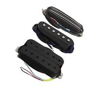 Pastillas para Guitarra Imán De Cerámica Negra Dual Hot Rail/Single Coil/Humbucker Guitar Pickup SSH Set Para Posición De Cuello/medio/puente