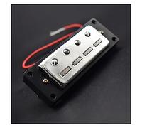 Pastillas para Guitarra Mini Guitarra Eléctrica De 4 Cuerdas, Pastilla De Bajo, Pastilla De Cuello/puente Humbucker Con Marco Negro (Color : Bridge)