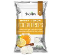 Pastillas para la tos Herbion Naturals con sabor a miel y limón, suplemento dietético, alivia la tos, para adultos y niños mayores de 6 años, 25 pastillas nuevo