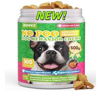 Pastillas para perros que comen hierba y heces - 500 g Snack altamente concentrado con probióticos, omega-3, extracto de jengibre y bromelina, específico para hábitos alimenticios especiales, 300