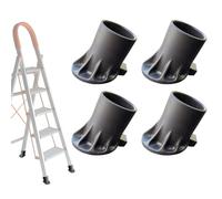 Pastillas para pies de escalera | 4 piezas zuecos antideslizantes para pies escalera,antideslizante protección suelos para interior exterior obras