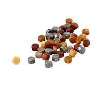 Pastillas para sellos de sellos, kit de sellos,Kit de sellado de letras de colores surtidos - 100X gránulos de sello de sobres de letra creativa para invitación de boda, sello