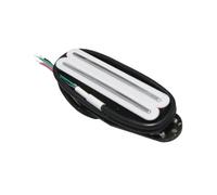 Pastillas Pickups Set 1 Uds Alnico 5 Hot Dual Rails Humbucker Pickup Bobina Única Color Negro Blanco Amarillo Para Piezas De Guitarra Eléctrica ST SQ(White 13.2K)