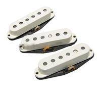 Pastillas Pickups Set Pastillas De Guitarra Alnico 2 SSS ST Para Guitarras Estilo ST N/M/B Guitarra Eléctrica De Mano Izquierda(White)