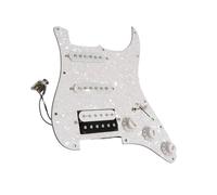 Pastillas profesionales para golpeador de guitarra Accesorios Profesionales Preinstalados SSH Dual Coil Pickguard Pickup Guitarra Eléctrica Kit(White Pearl)