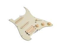 Pastillas profesionales para golpeador de guitarra Accesorios Profesionales Preinstalados SSH Dual Coil Pickguard Pickup Guitarra Eléctrica Kit(Vintage Green)