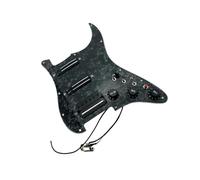 Pastillas profesionales para golpeador de guitarra Bk Pre Cableado Pickguard Pickup Guitarra Alnico V Doble Bobina Diseño De Corte Simple(Bk Pearl)