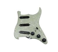 Pastillas profesionales para golpeador de guitarra Pastilla Golpeador De Guitarra Con Accesorios De Color De Bobina Única SSS Ainico 5 Precableados(Green pearl)