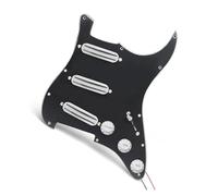 Pastillas profesionales para golpeador de guitarra Pastilla Golpeadora Precableada SSS Profesional Coloreada Para Guitarras Eléctricas 9K(Wh BK pickguard)