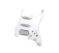 Pastillas profesionales para golpeador de guitarra SSH Coil Split Guitarra Eléctrica Pickguard Pickup Precableado De Alto Rendimiento(Wh w Wh)