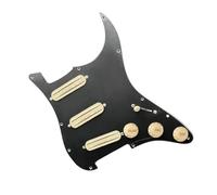 Pastillas profesionales para golpeador de guitarra SSS Precableado Para Golpeador De Guitarra Eléctrica Con 3 Mini Pastillas Humbucker En Color 9K(Yellow BK)