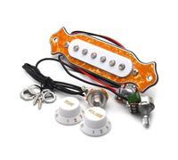 Pastillas profesionales para guitarra acústica de 6 cuerdas, color blanco y rojo, accesorios para instrumentos (amarillo)