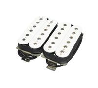 Pastillas Profesionales Para Guitarra Acústica Pastilla De Doble Cable Para Puente De Piano Con Imán De Cinta Blanco Y Negro Para Guitarras Electroacústicas(White)