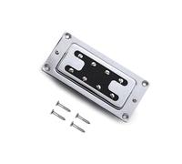 Pastillas Profesionales Para Guitarra Acústica Pastilla De Guitarra Acústica Para Bajo Eléctrico De Cuatro Cuerdas Con Tapa De Latón En Forma De H Y Accesorios De Colores(Silver)