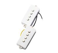 Pastillas Profesionales Para Guitarra Acústica Pastillas Para Guitarra Acústica Y Bajo Eléctrico Seccional Espalda Abierta Negro O Blanco Cuatro Cuerdas Accesorios(White)