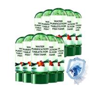 Pastillas purificadoras de Agua para acuarios, Potente clarificador para Reducir la turbidez y Mejorar la claridad del Agua, Pastillas limpiadoras fáciles de Usar (10)