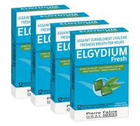 Pastillas sin azúcar Elgydium Fresh Breath 12 unidades - Paquete de 4