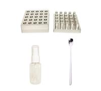 Pastillera, máquina para hacer tabletas, molde de prensa de pastillas, herramienta de mano de aluminio, herramienta de molde de tableta, uso doméstico 9/25 agujeros (25 agujeros (10 mm)