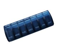 Pastillero 7 días - Pastillas organizativas semanales | Rectangular para crayones de polvo portátil, dispensador de almacenamiento de medicamentos, parroquia