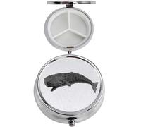 Pastillero A36 con acabado negro de ballena hecho de fino peltre inglés en un espejo de 3 secciones