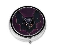 Pastillero Black Ghost Bat3 compartimentos, una caja de medicamentos portátil que contiene vitaminas, medicamentos, aceite de pescado y suplementos.