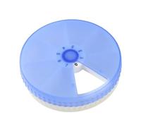 Pastillero - Botella portátil para medicamentos, 7 compartimentos, pastillero giratorio impermeable | Organizador de pastillas semanales para bolso, camping al aire libre, viajes