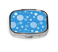 Pastillero burbuja colorido círculo modelo pastillero para bolsillo o monedero lindo pequeño pastillero contenedor viaje pastillero organizador