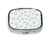 Pastillero burbuja colorido círculo modelo pastillero para bolsillo o monedero lindo pequeño pastillero contenedor viaje pastillero organizador