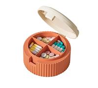 Pastillero - Caja de medicamentos portátil con taza de agua | Dispensador diario de medicamentos con taza de agua plegable | Organizador de viajes portátil multifuncional para suplementos capsaule de