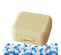 Pastillero - Caja De Tabletas Portátil, Contenedor De Pastillero Para Medicamentos De 7 Días Para Suplemento De Medicamentos Diarios Aceite De Pescado, Dispensador De Organizador De Pastillas Semanal