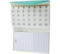 Pastillero Cartera Semanal 4 Tomas Bloc Notas - Dispensador De Pastillas
