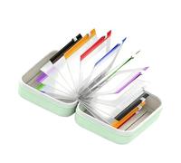 Pastillero compacto para 7 días con cubierta de poliuretano a prueba de fugas y dispensador de pastillas de diseño discreto, perfecto para viajes de negocios, bolsa de medicamentos codificada por