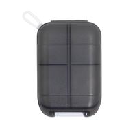 Pastillero compacto - Pastillero de viaje | Dispensador de medicamentos, tapas de cierre a presión, caja de tapones para los oídos para viajes, para bolso de bolsillo, maletín, píldoras, medicamentos