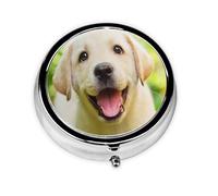 Pastillero con 3 compartimentos para cachorros de Labrador Retriever, organizador portátil