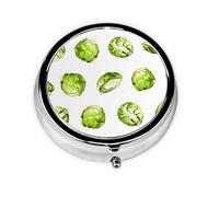 Pastillero con 3 compartimentos y organizador portátil de coles de Bruselas