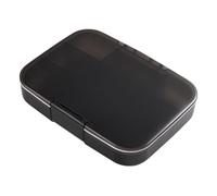 Pastillero con 9 compartimentos, pastillero y organizador de píldoras de viaje, extra grande e impermeable, para suministros de viaje, gestión de medicamentos, almacenamiento suplementario a largo