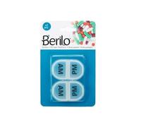 Pastillero con Compartimentos Set Transparente Plástico (12 Unidades)