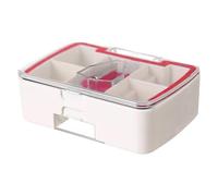 Pastillero con cúter, estuche para pastillas con cortador - Organizador de pastillas para tablet | Organizador de pastillas de viaje, estuche portátil, pastillero pequeño con compartimentos, cortador