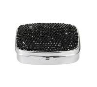 Pastillero con diamantes de cristal brillante para la salud diaria