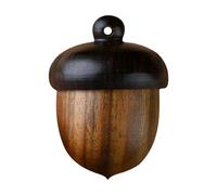 Pastillero con forma de bellota, organizador de pastillas de madera con forma de nuez de pino, bonito contenedor de píldoras con forma de nuez, de almacenamiento de pastillas, organizador diario