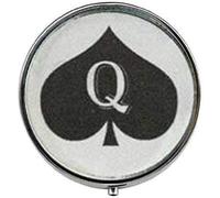 Pastillero con foto artística de Queen of Spades, pastillero de cristal, caja de caramelos