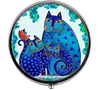 Pastillero con foto de tres gatos azules, caja de caramelos, joyería, boda, cumpleaños, regalos modernos, hermosos regalos